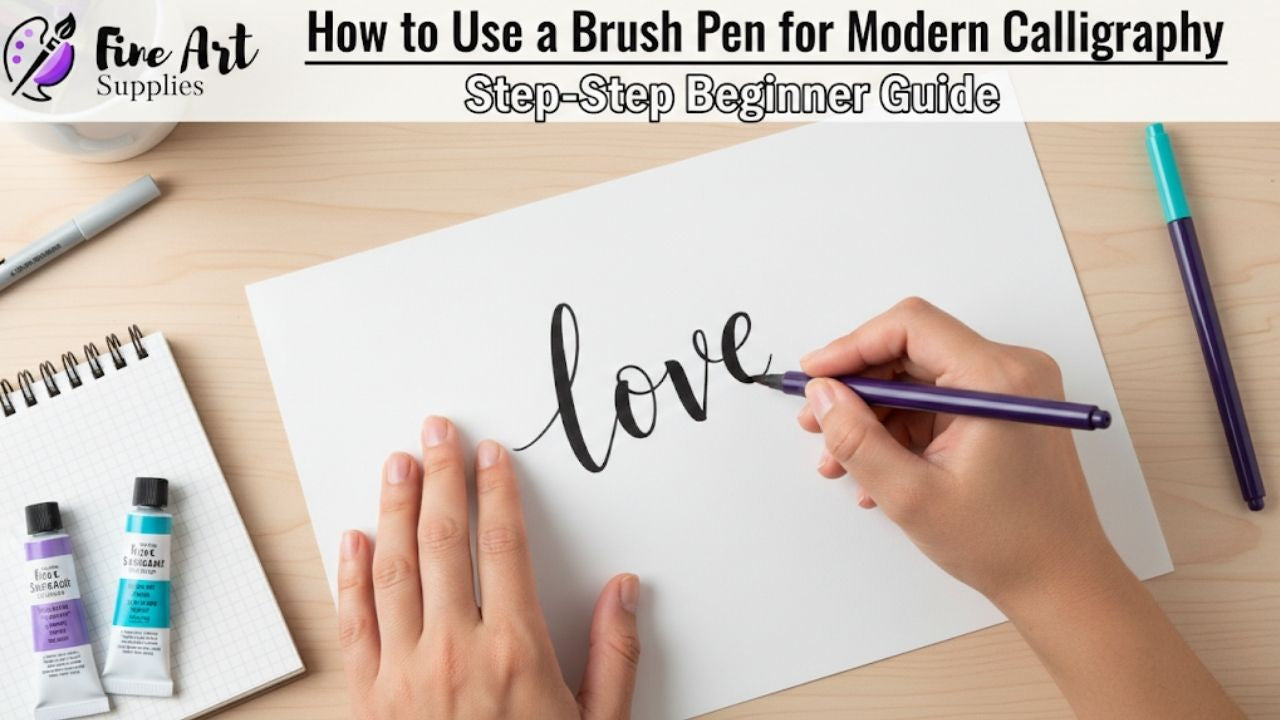 How to Use a Brush Pen for Modern Calligraphy (Step-by-Step)