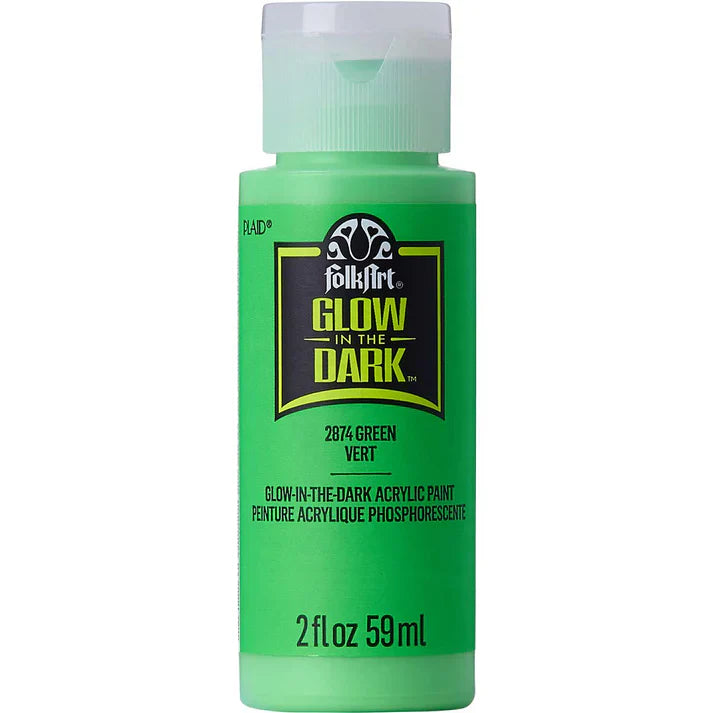 Folk Art Glow In Dark Acrylic Paint 59ml