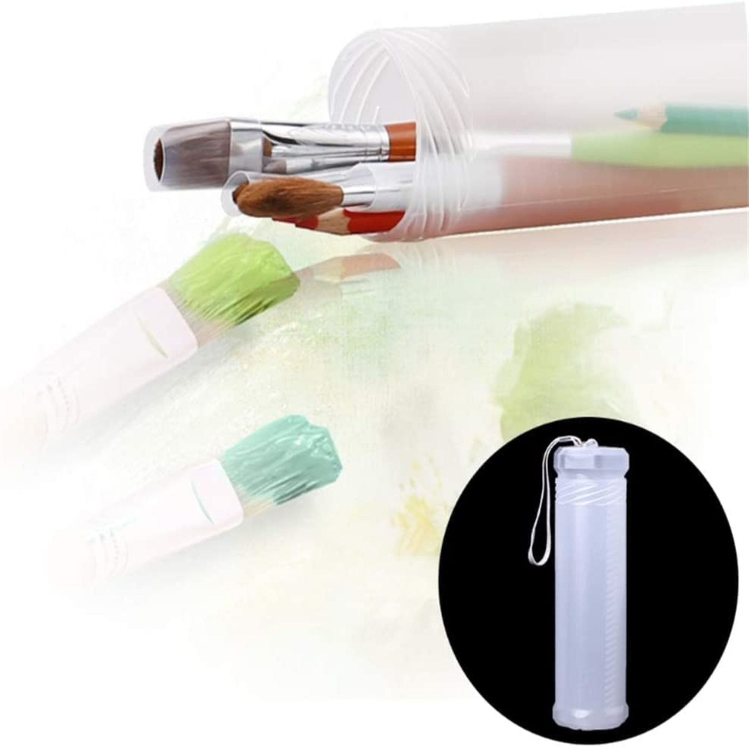 Paint Brush Holder Transparent