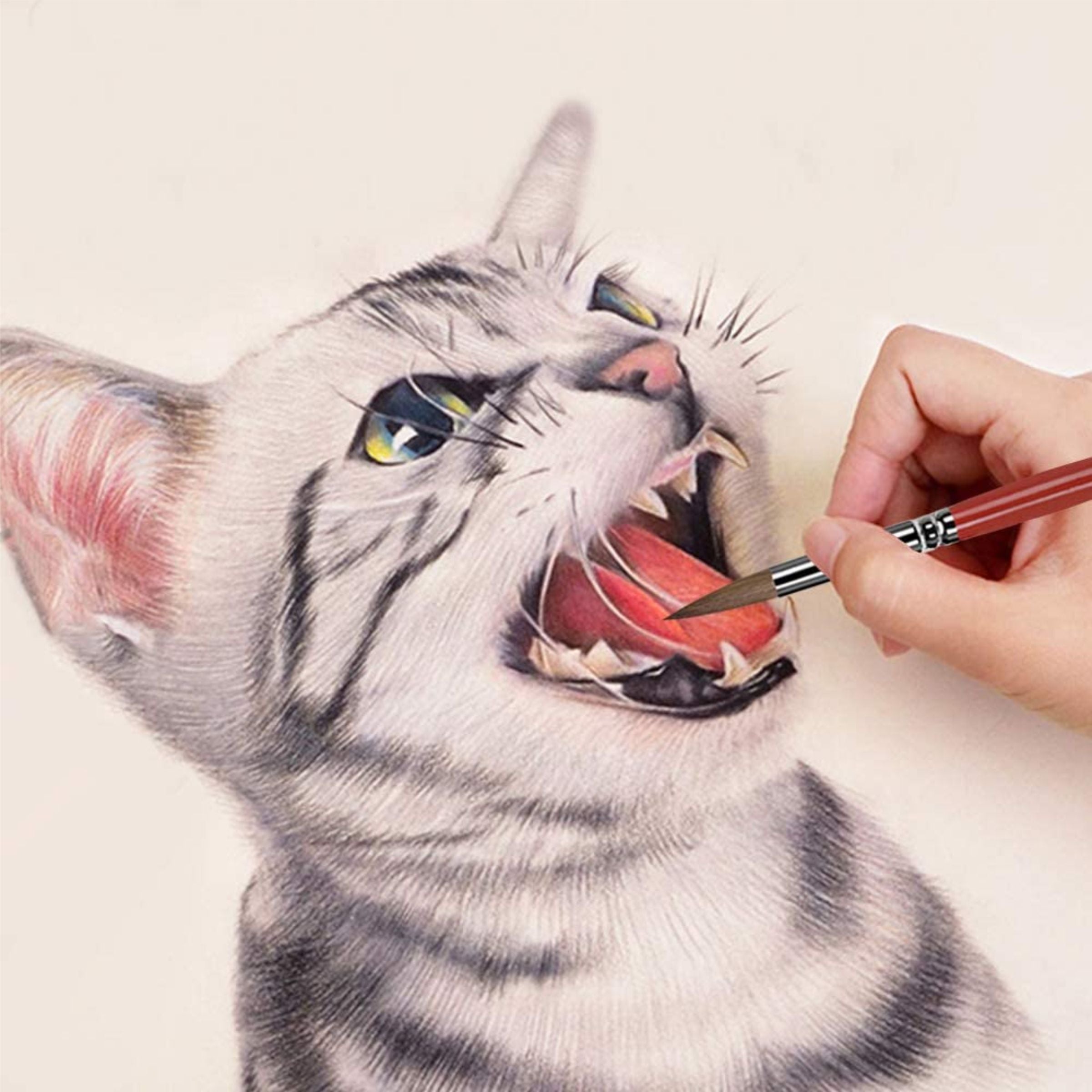 Habico Sablon Round Paint Brush Single Piece