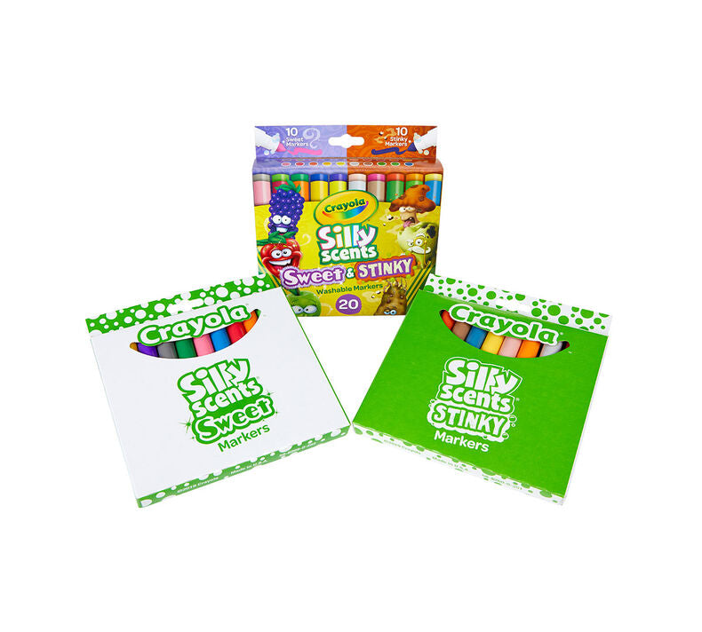 Crayola Silly Scents Sweets & Stinky Washable Markers Pack of 20 588269