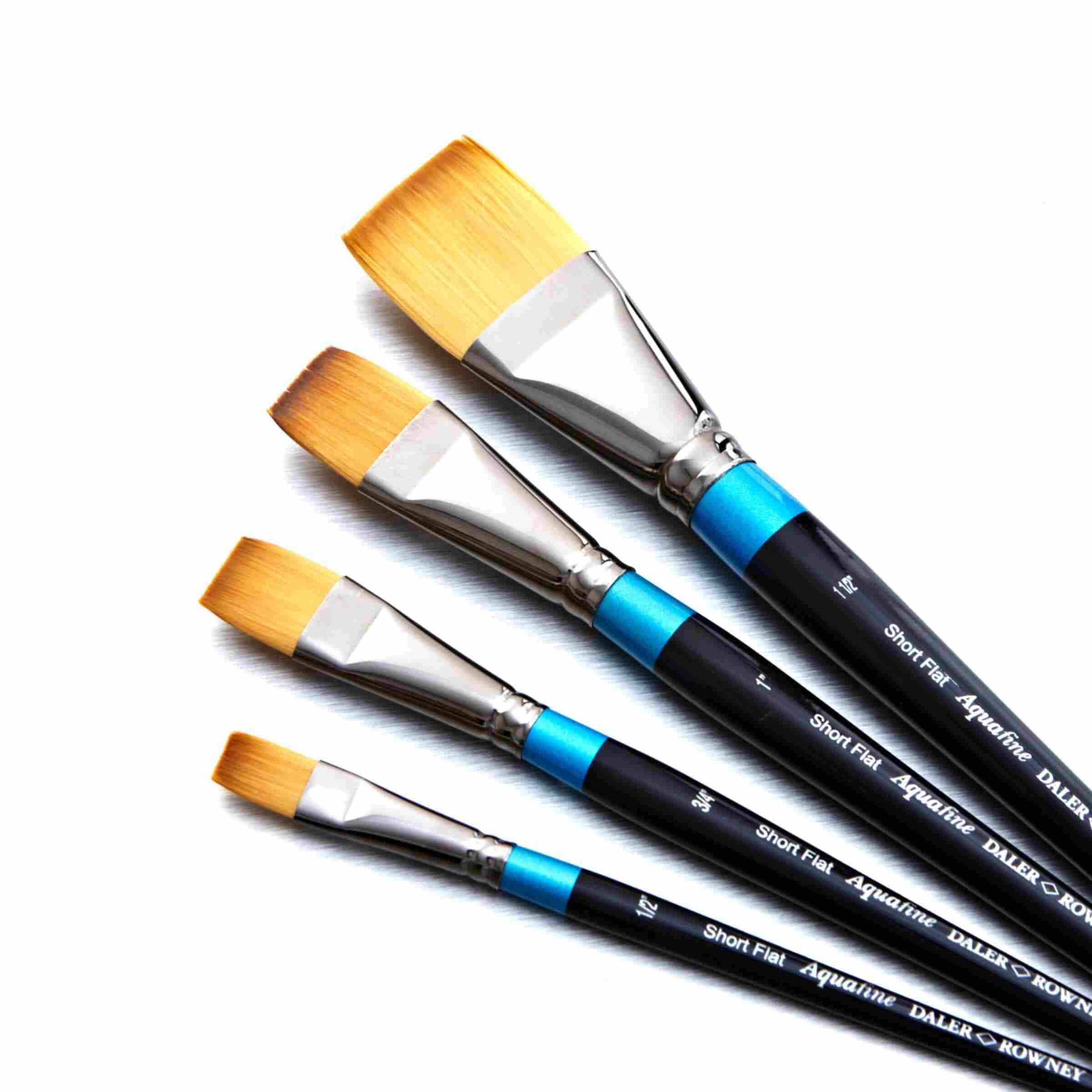 Daler Rowney Aquafine Short Handle Flat Paint Brush 1pc