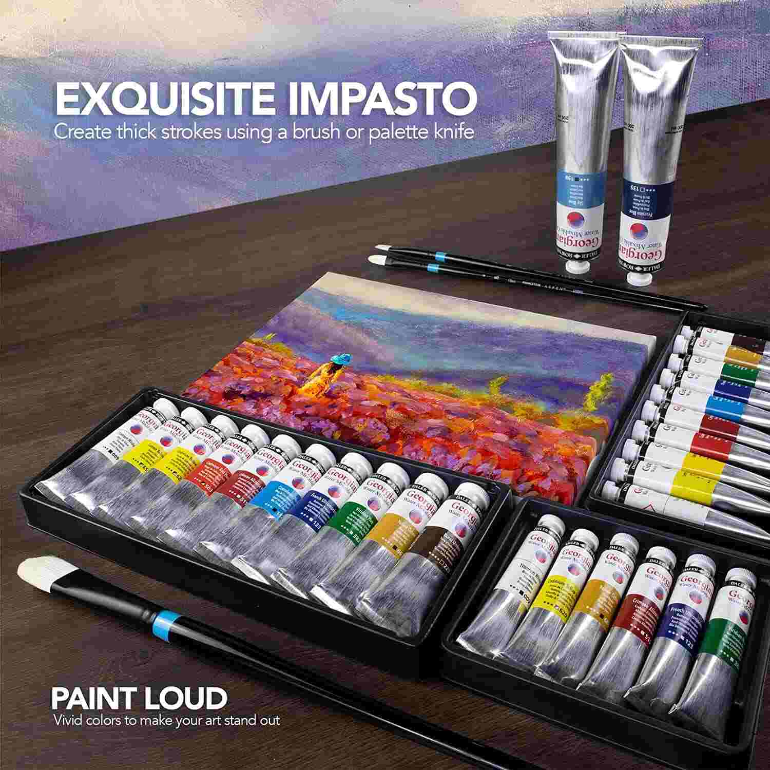 Daler Rowney Georgian Watermixable Oil Set Of 10x37ml