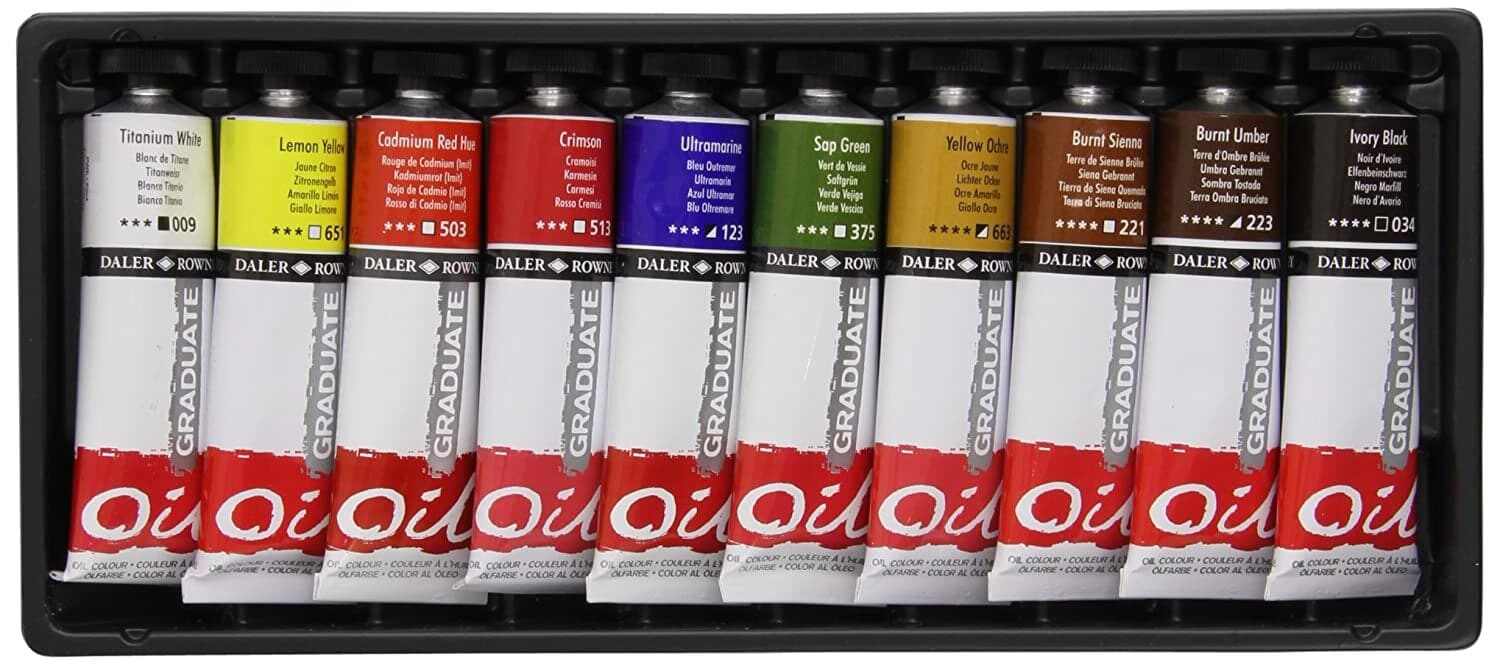 Daler Rowney Graduate Oil Selection Set 38ml Set of 10