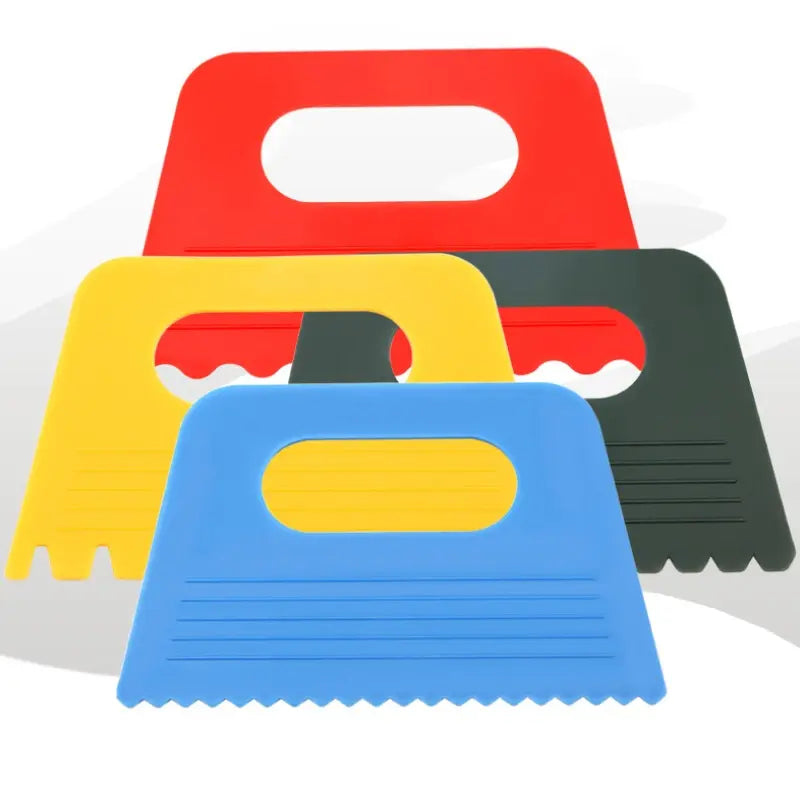 Fine Art Plastic Drawing Scraper 4 Color Set