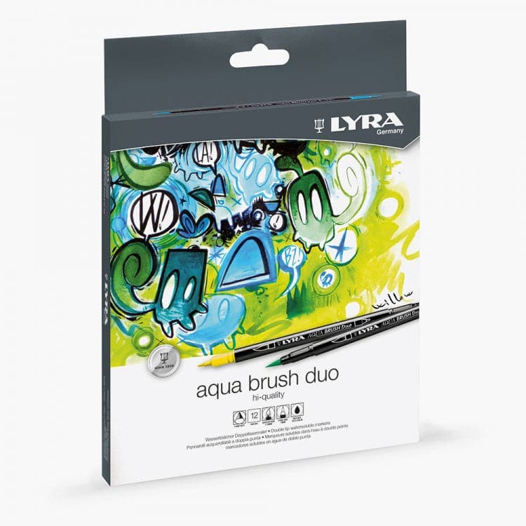 Lyra Aqua Brush Pen Dual Tip Markers Set