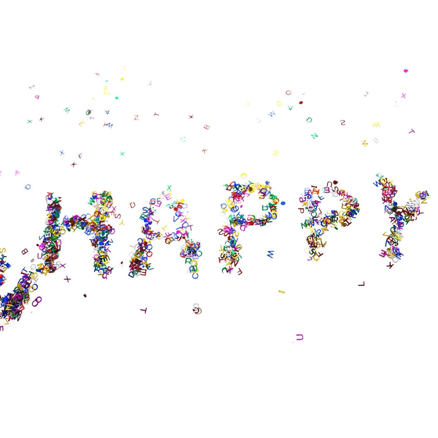 Metallic Foil Alphabet Confetti Sprinkles for Wedding Party Decorations