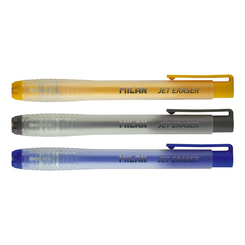 Milan JET Eraser With Holders 1pc