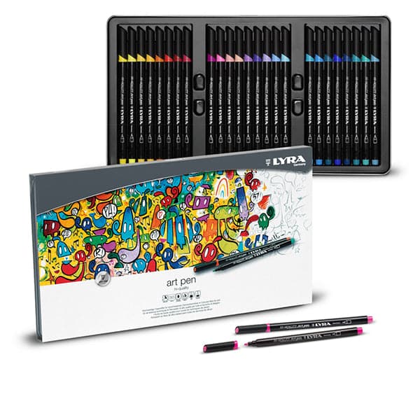 Lyra hi quality art pen tin box of 40