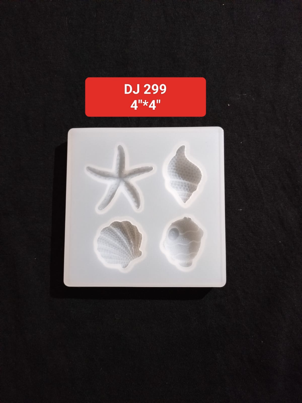 Silicone Mold Sea Shell Starfish DIY Epoxy Resin 4''*4''