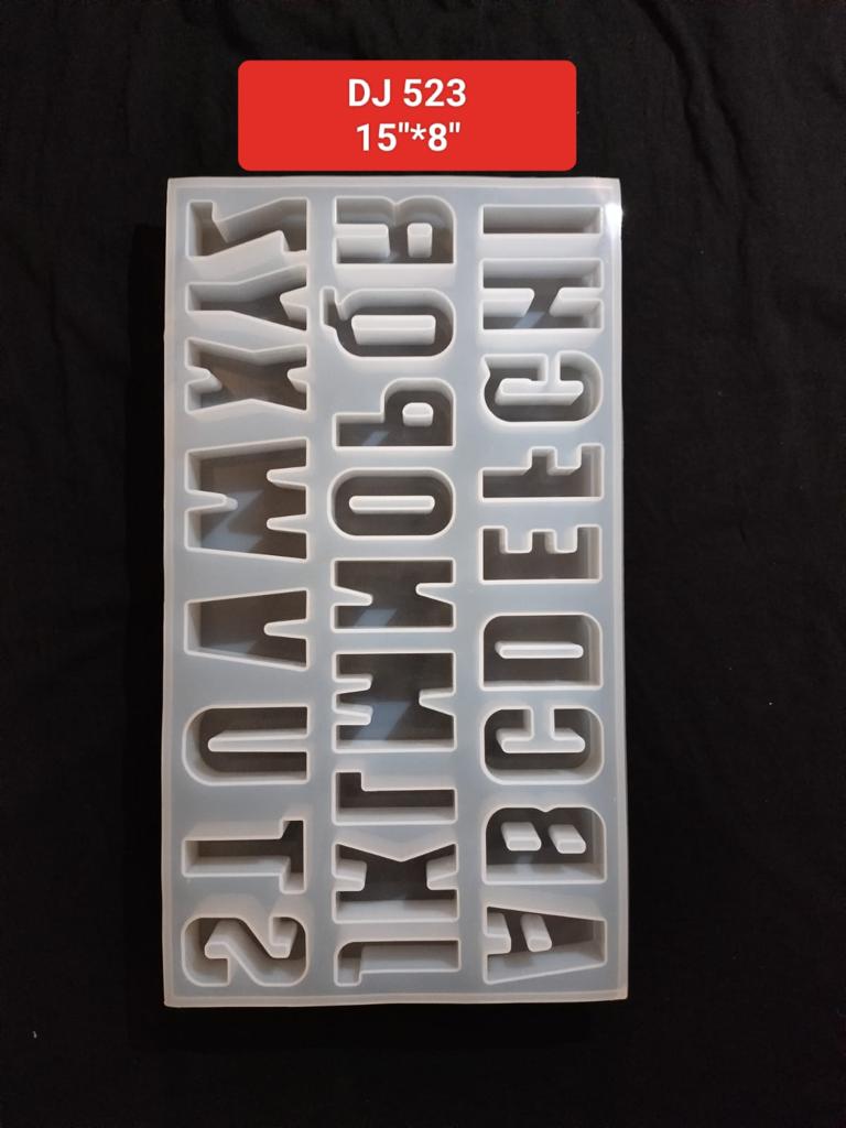 Numbers Molds Letters Silicone Mold 3D Fondant Mold 15''*8''