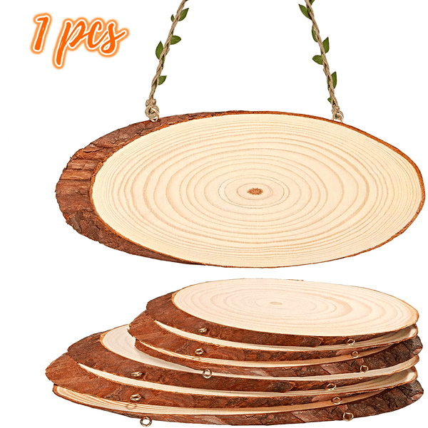 Wooden Slice Oval 6 Inch