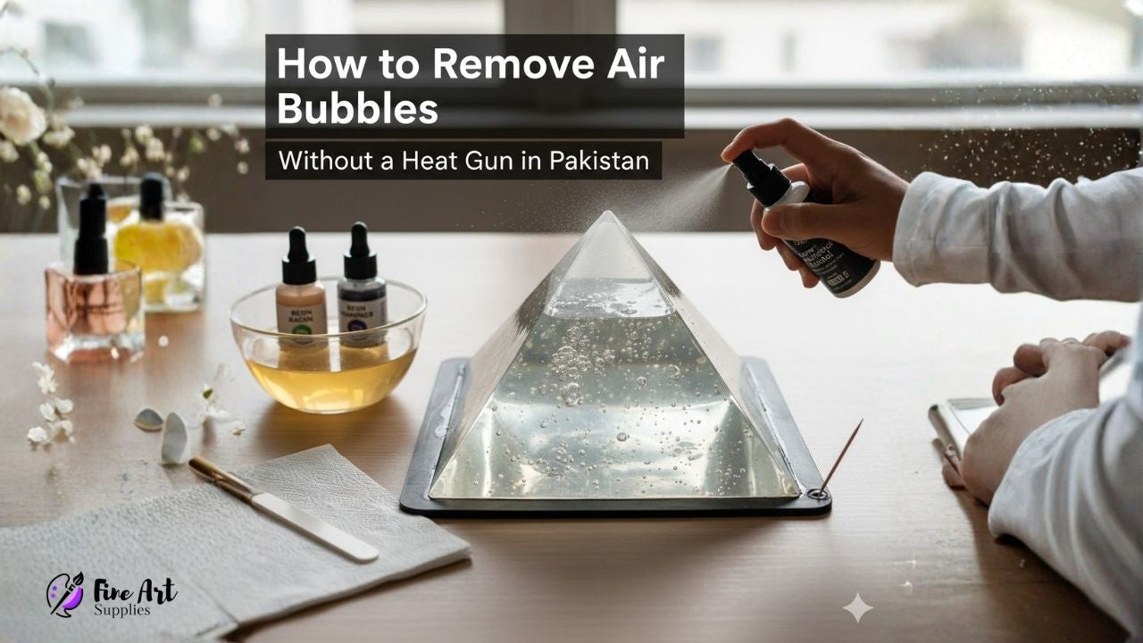 Remove Resin Bubbles Without a Heat Gun | Pakistani Artist Guide