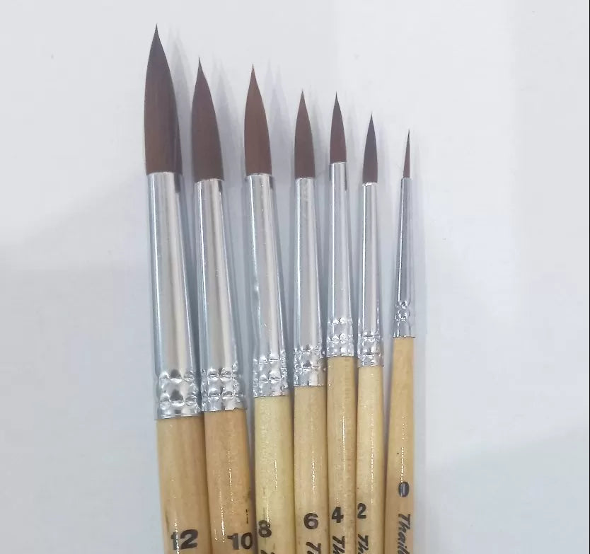 Thailaemthong Synthetic Hair Round Brushes