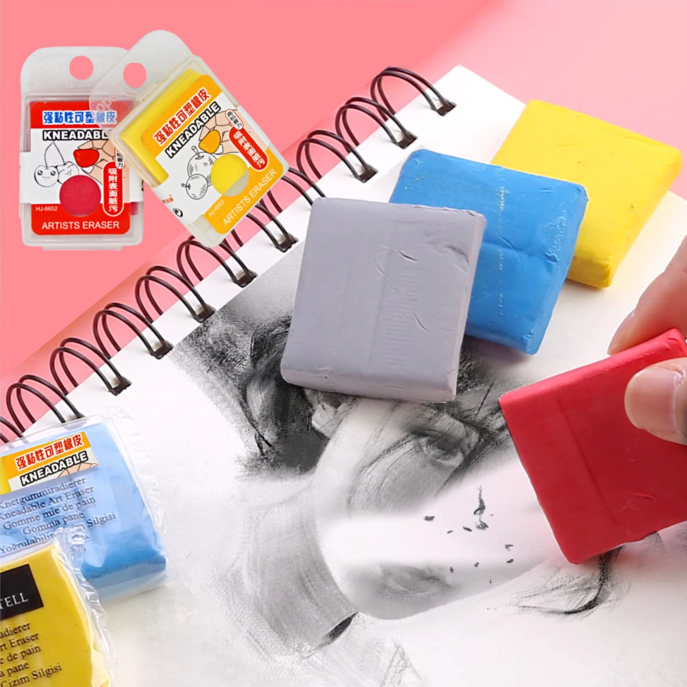 Kneadable Charcoal Eraser (2pcs)