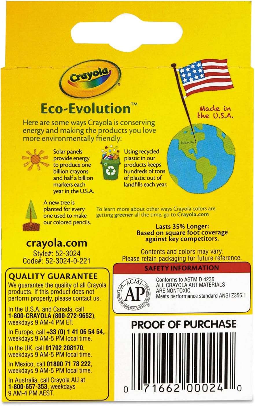 Crayola Classic Color Crayons Set Of 24 523024