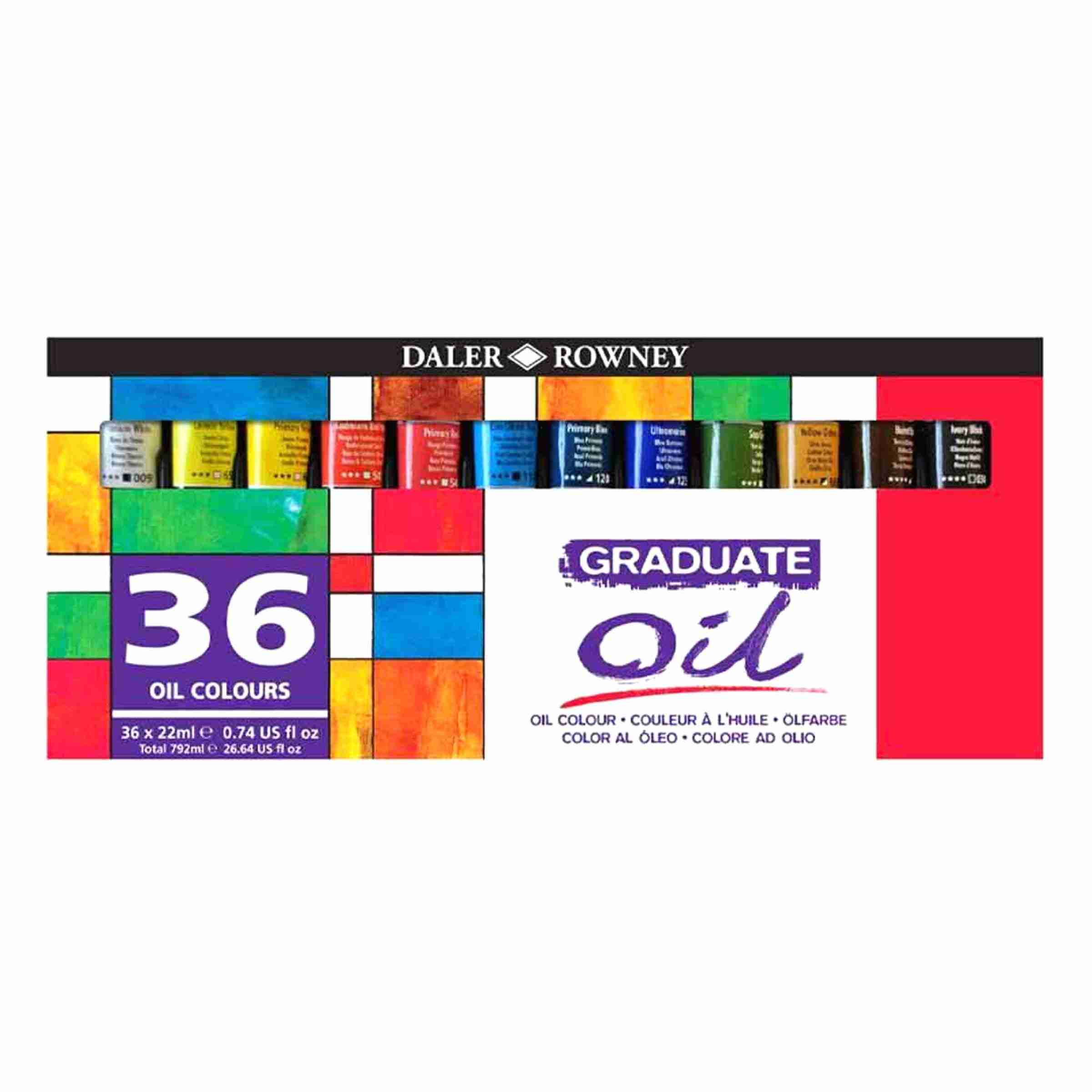 Daler Rowney Graduate Oil Selection Set 22ml 