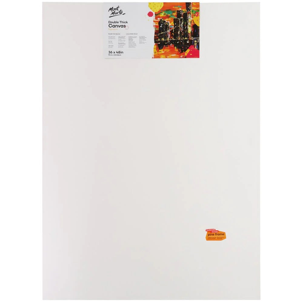 Mont Marte Artist Canvas Pine Frame Double Thick Signature