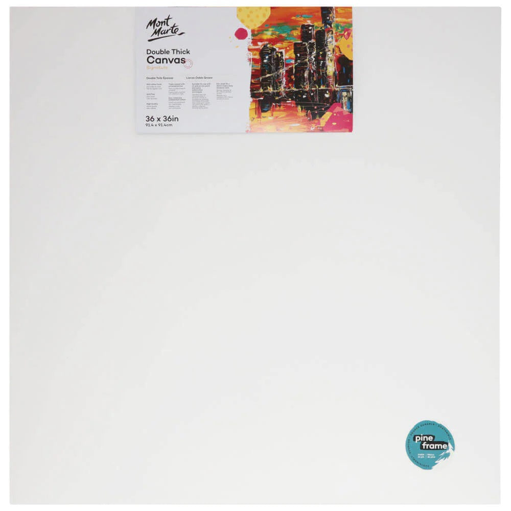 Mont Marte Artist Canvas Pine Frame Double Thick Signature