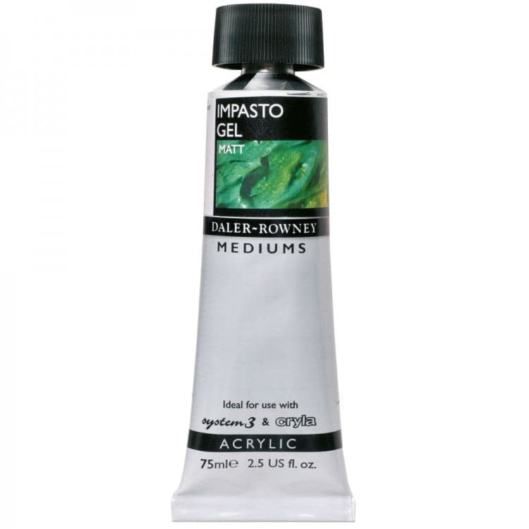 Impasto Gel Medium Gloss & Matt for Acrylics in 75ml Tube