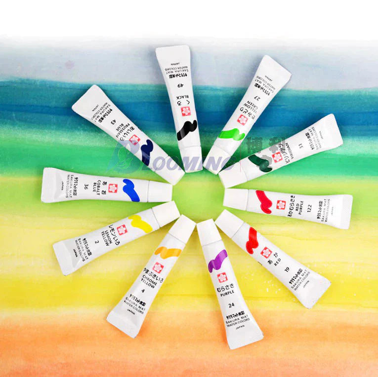 Sakura Mat Watercolor Pack of 12-24 5ml Tube