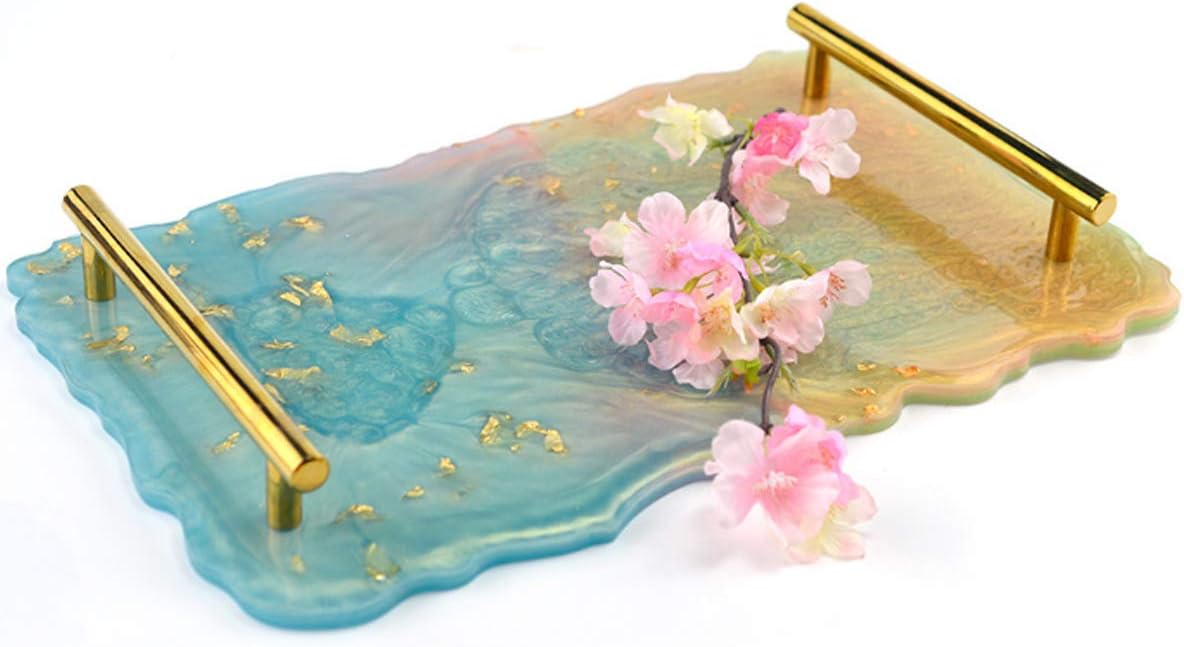 Large Rectangular Resin Silicone Mold With Irregular Edges