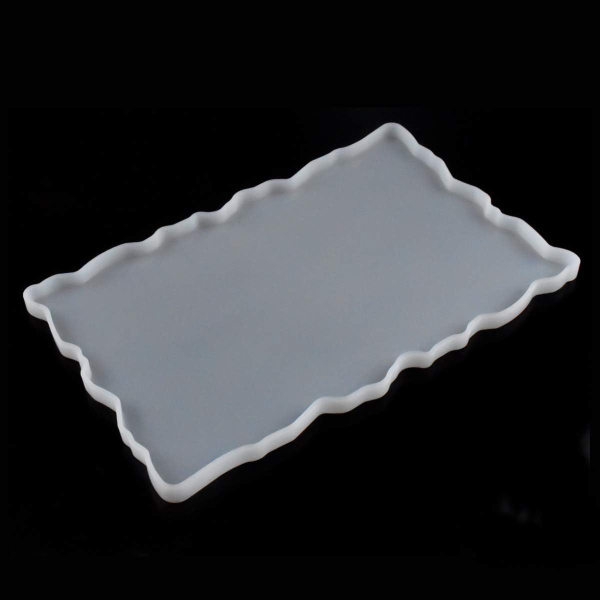 Large Rectangular Resin Silicone Mold With Irregular Edges