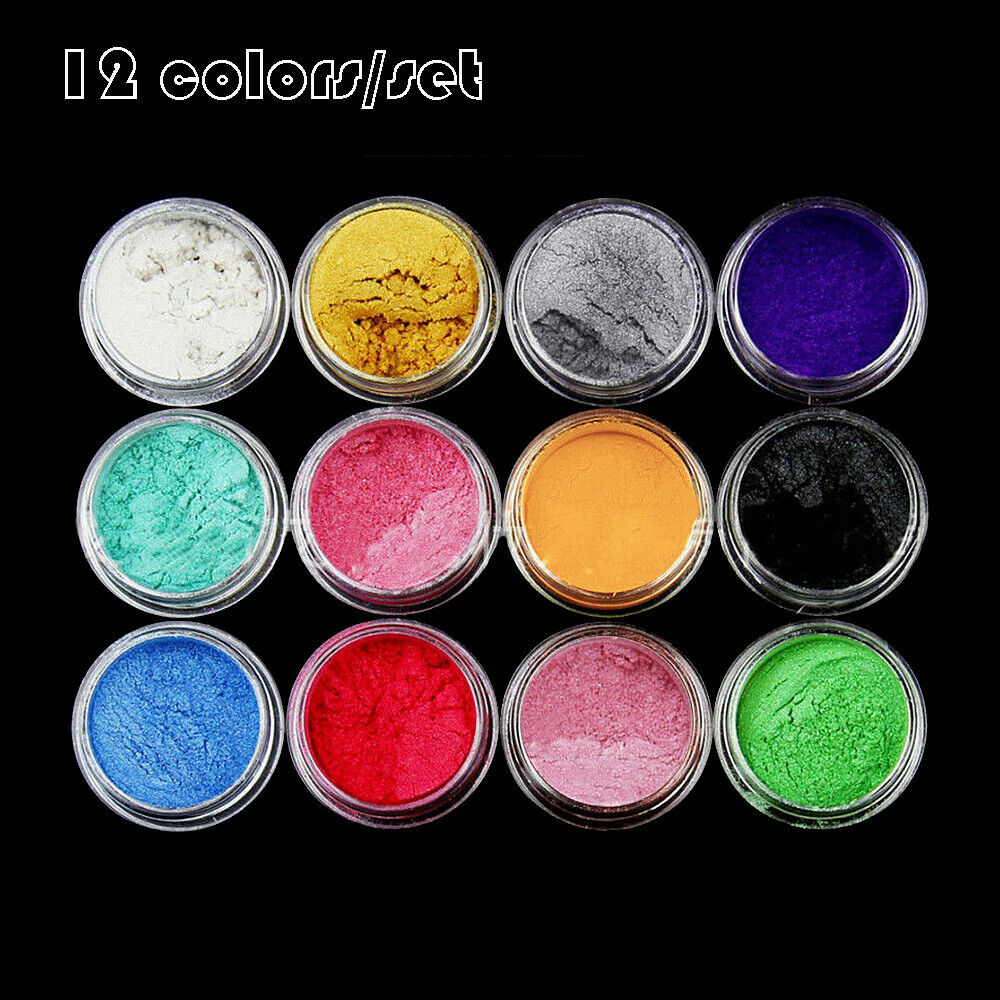 Mica Powder Epoxy Resin Pigments Pack of 12