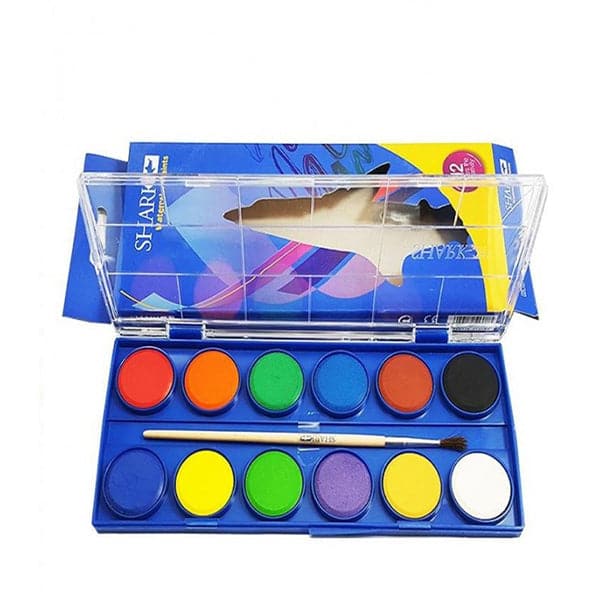 Water Color Set 12,s Shark